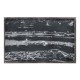 Rectangular Iron End Table with a Black Marble Top