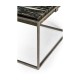 Rectangular Iron Cocktail Table with a Black Marble Top