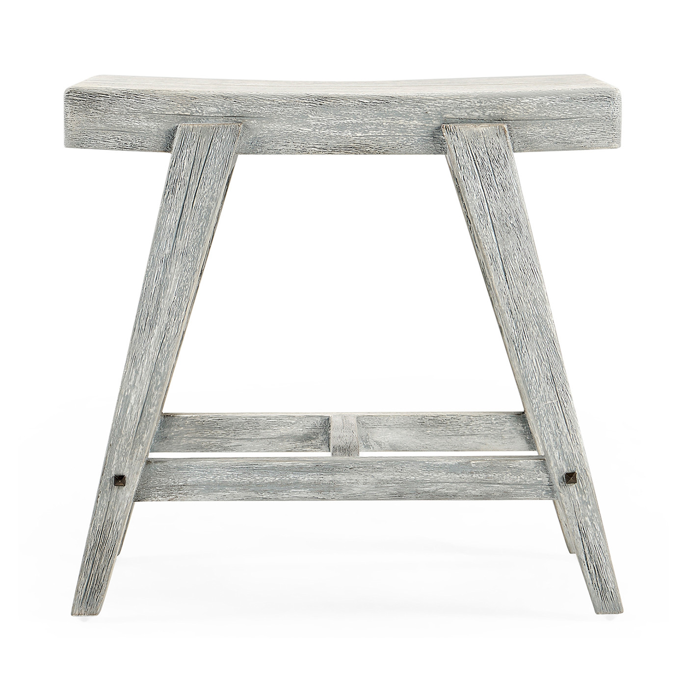 Small Rectangular Cloudy Grey Stool
