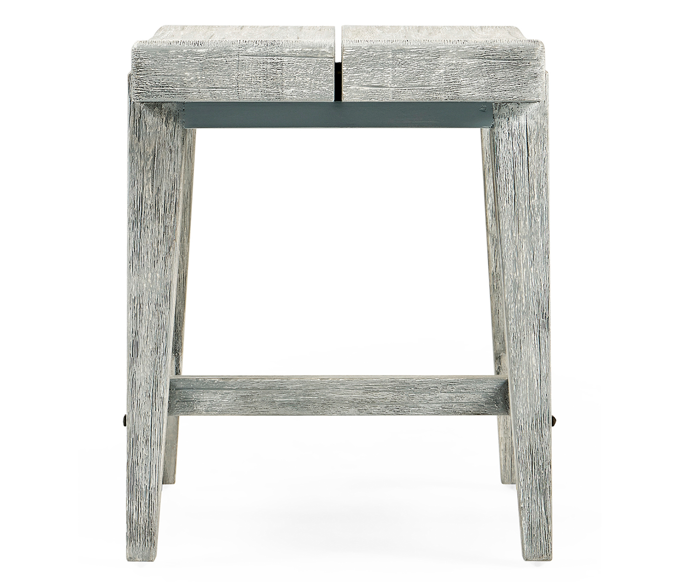 Small Rectangular Cloudy Grey Stool