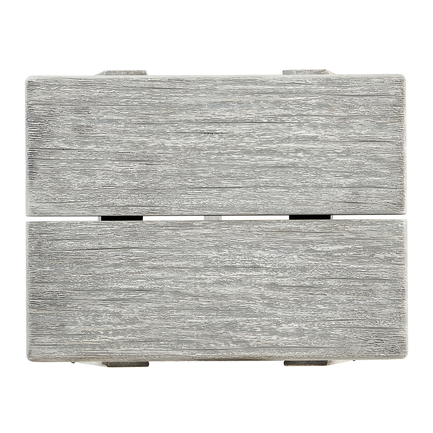 Small Rectangular Cloudy Grey Stool