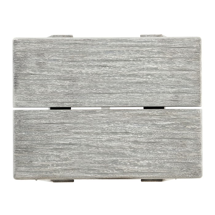 Small Rectangular Cloudy Grey Stool