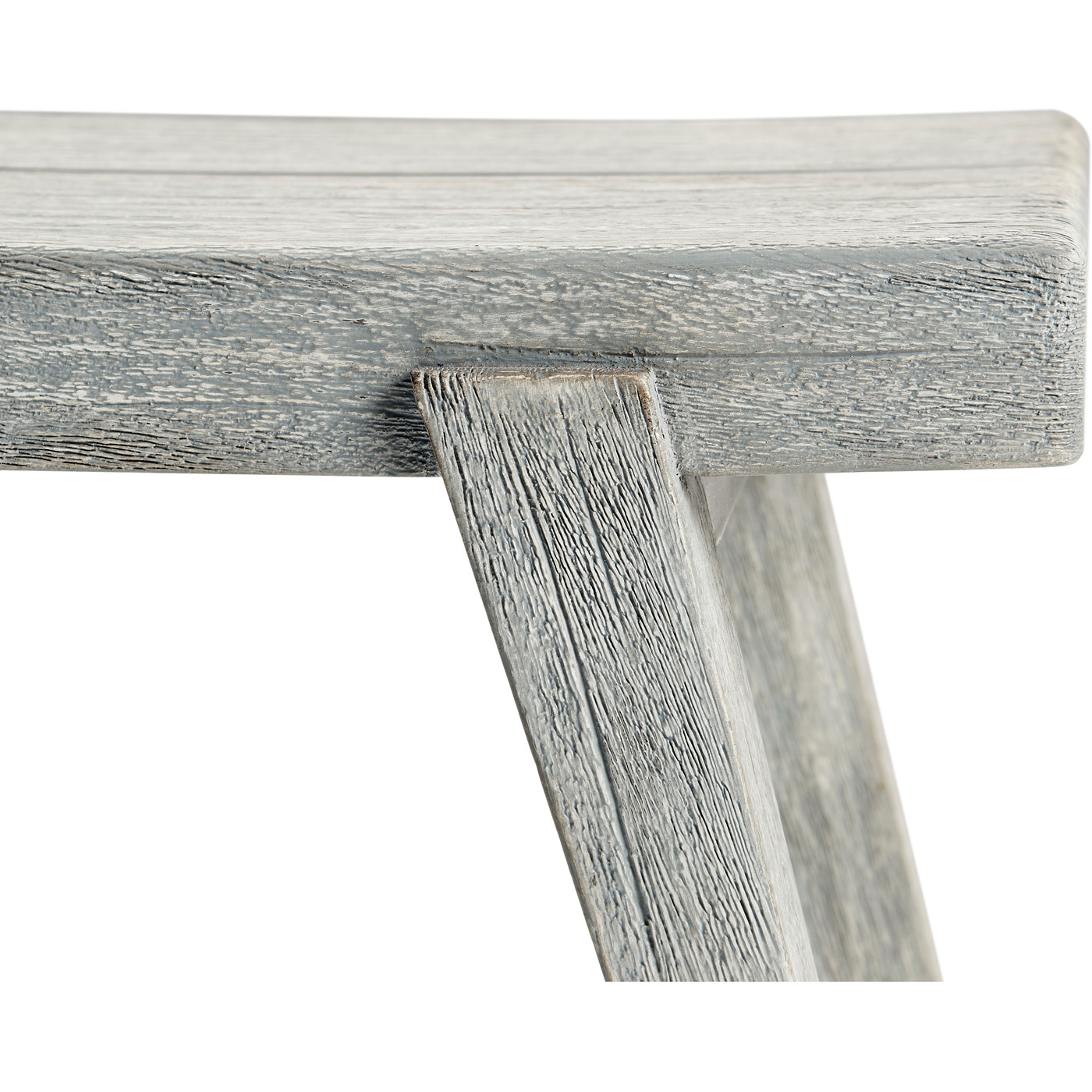 Small Rectangular Cloudy Grey Stool