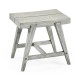 Small Rectangular Cloudy Grey Stool