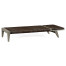 Grey & Rattan Chaise Lounge with Cushion