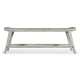 Rectangular Cloudy Grey Bench