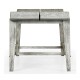 Rectangular Cloudy Grey Bench