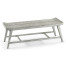 Rectangular Cloudy Grey Bench