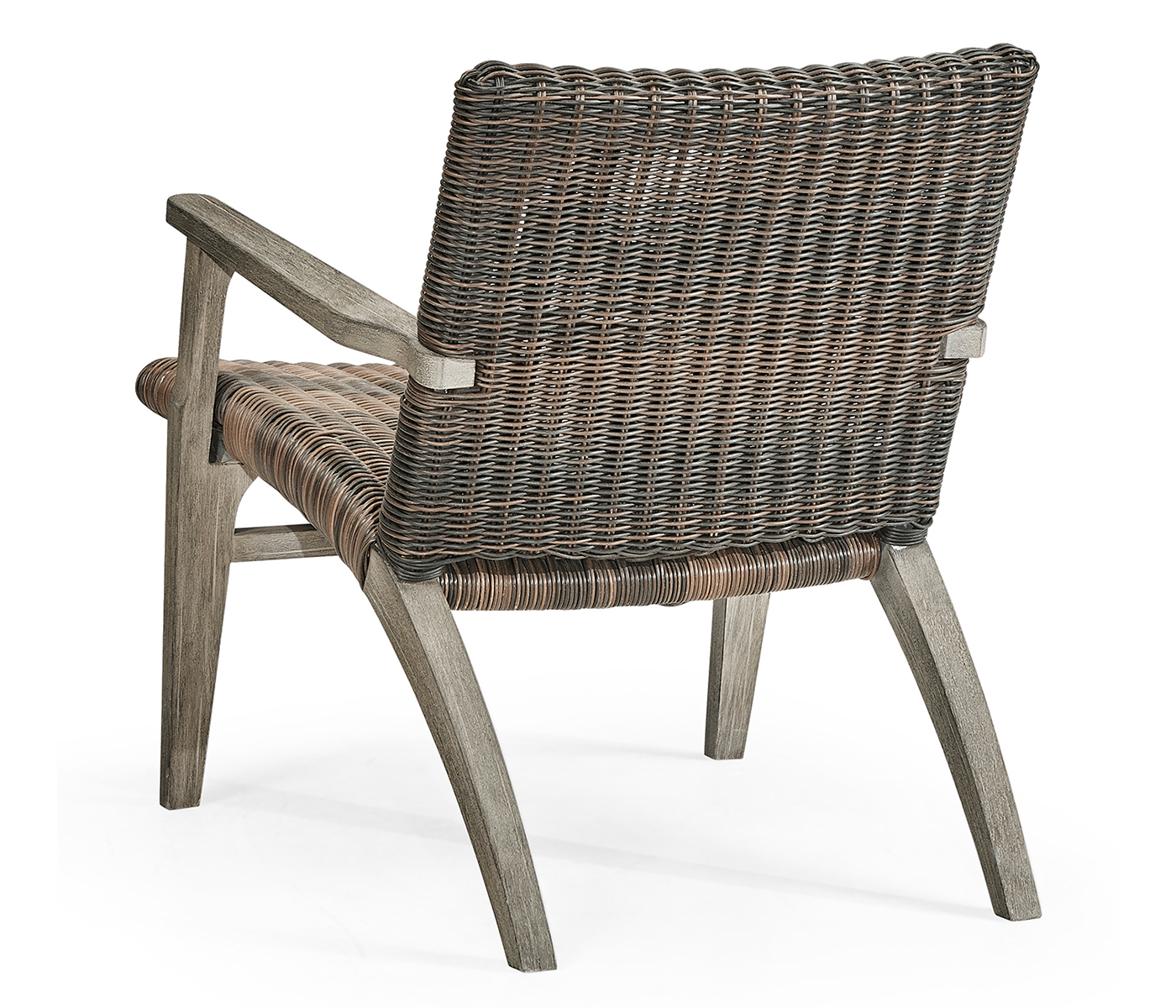 Hampton Grey & Rattan Lounge Chair