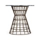 Round Geometric Antique Brass Centre Table with a Grey Marble Top 25