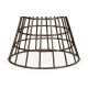 Round Geometric Antique Brass Centre Table with a Grey Marble Top 25