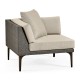 Dark Grey Rattan Corner Sofa Sectional 36