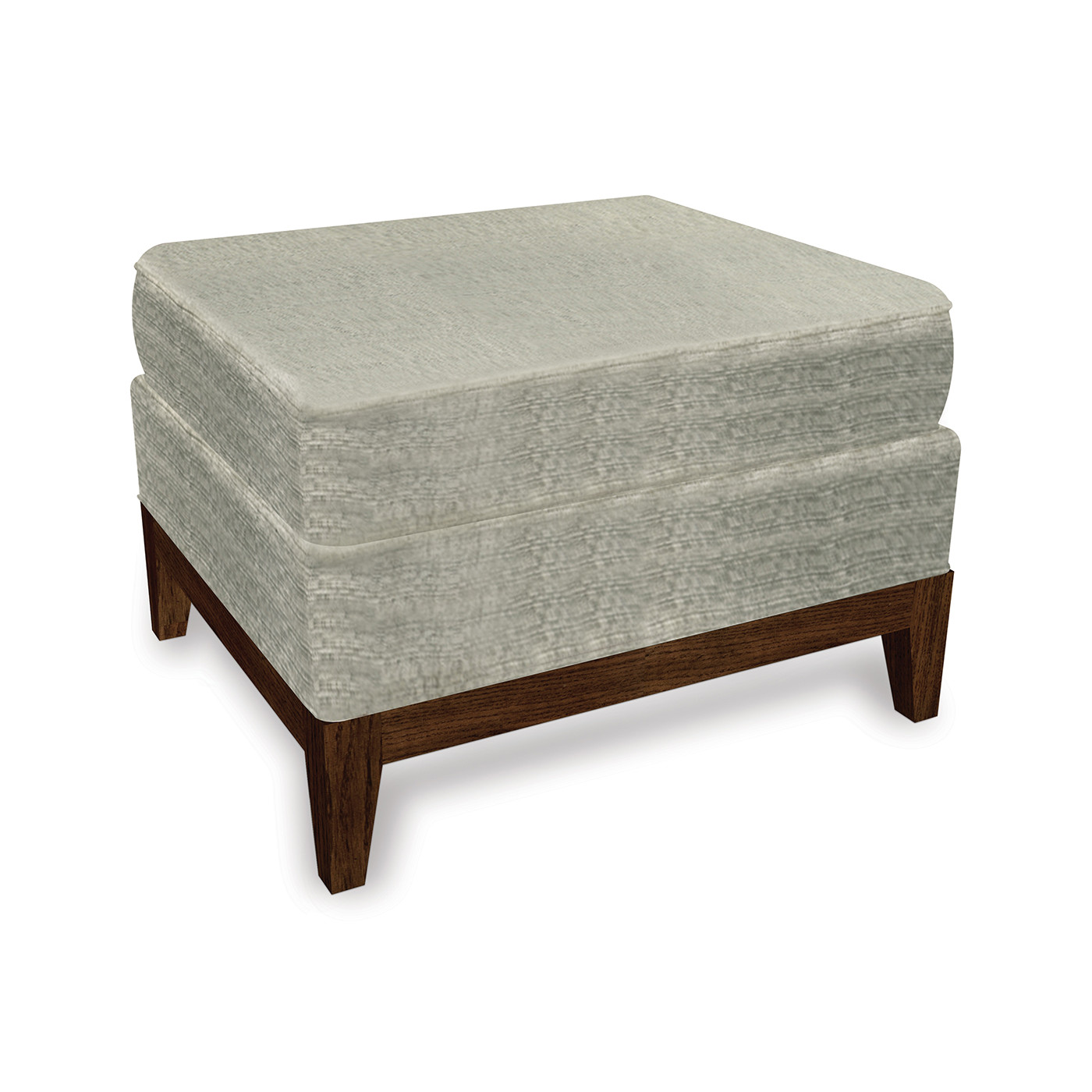 Rectangular Walnut Ottoman Sectional 25