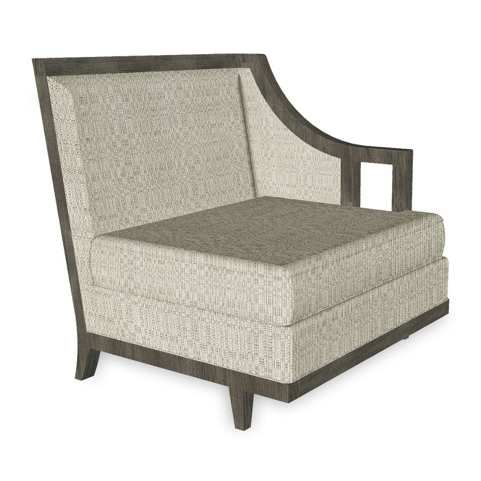Grey & Dark Grey Rattan Left One-Seat Sofa Sectional 29