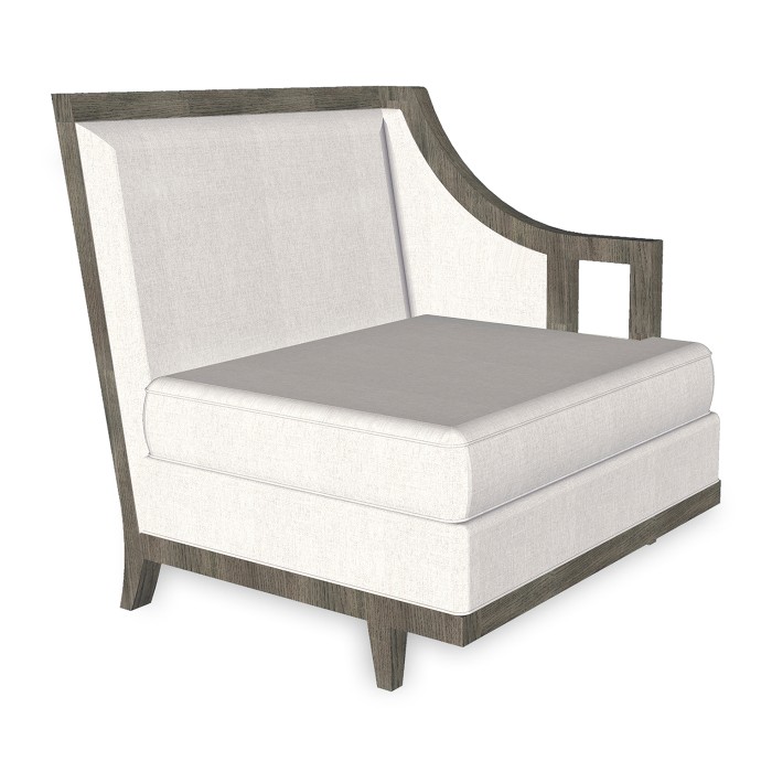 Grey & Tan Rattan Left One-Seat Sofa Sectional 29