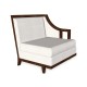 Walnut & Dark Grey Rattan Left One-Seat Sofa Sectional 29