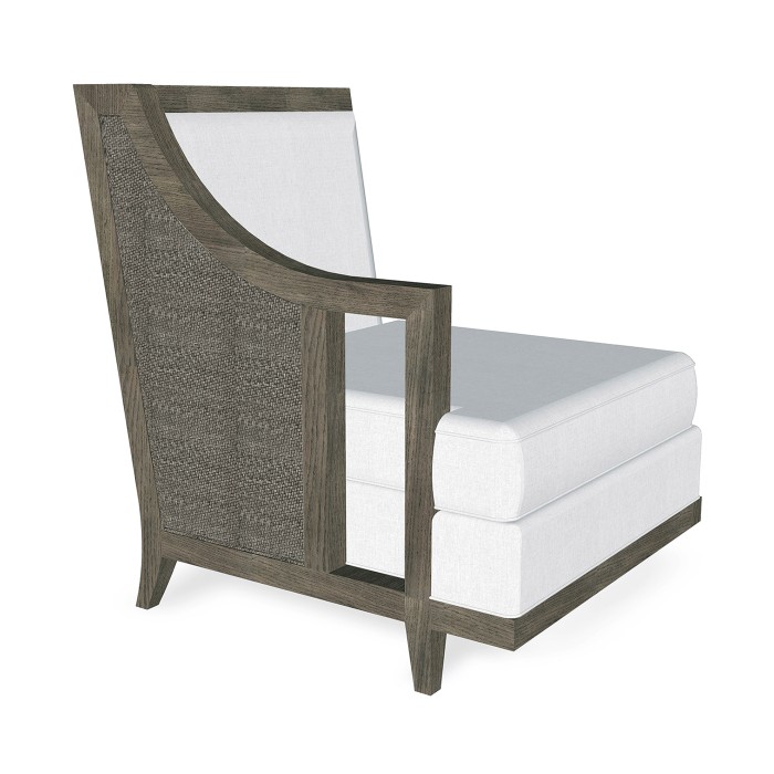 Grey & Dark Grey Rattan Right One-Seat Sofa Sectional 29