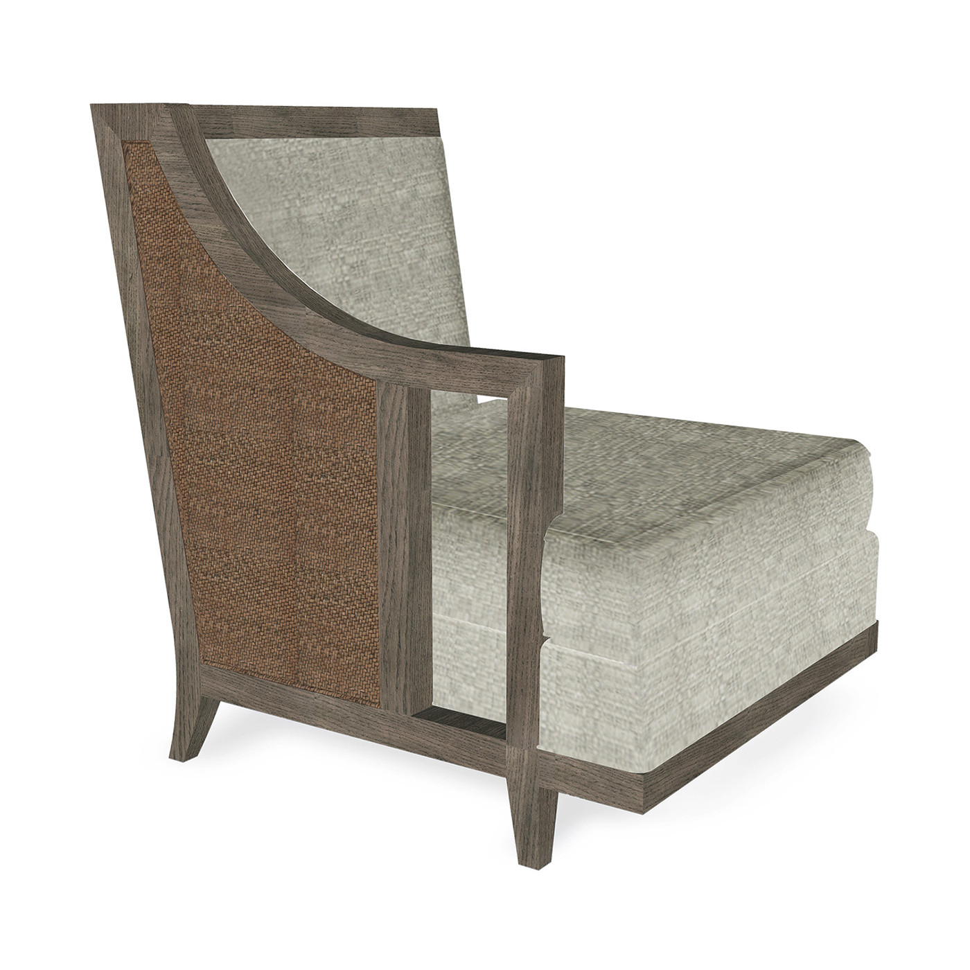 Grey & Tan Rattan Right One-Seat Sofa Sectional 29