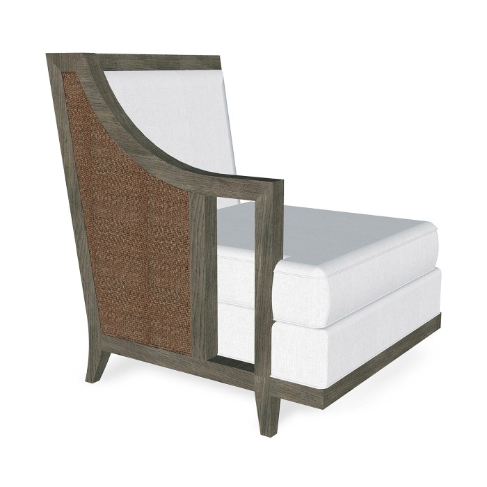 Grey & Tan Rattan Right One-Seat Sofa Sectional 29
