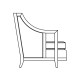 Walnut & Dark Grey Rattan Right One-Seat Sofa Sectional 29