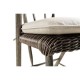 Smokers Style Grey & Rattan Dining Chair with Cushion