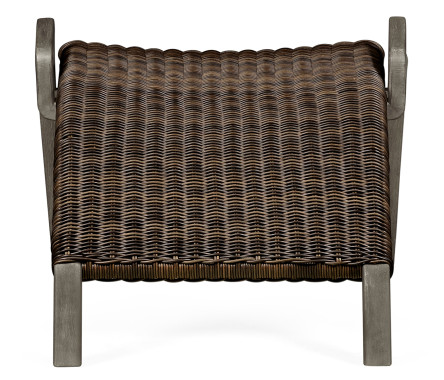 Foot Rest Only - Connects with Grey & Rattan Lounge Chair 550008-LGW