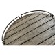 Round Folding Grey & Antique Brass Tray End Table