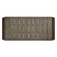 Rectangular Grey & Rattan Cocktail Table with Curved Ends