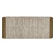 Rectangular Navajo Sand & Rattan Cocktail Table with Curved Ends