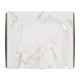 Rectangular Grey & Faux White Marble Storage Stool