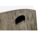 Rectangular Grey & Faux White Marble Storage End Table
