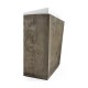 Rectangular Grey & Faux White Marble Storage End Table