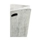 Rectangular Cloudy Grey & Faux White Marble Storage End Table