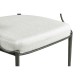 Circle Back Grey & Iron Dining Arm Chair