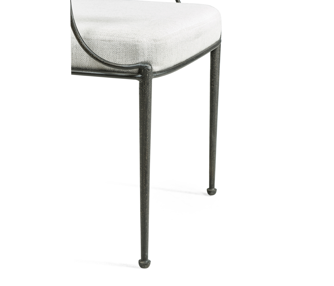 Circle Back Grey & Iron Dining Arm Chair