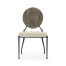 Circle Back Grey & Iron Dining Side Chair