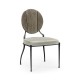 Circle Back Grey & Iron Dining Side Chair