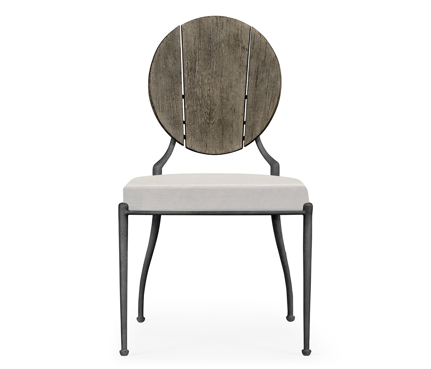 Circle Back Grey & Iron Dining Side Chair