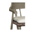 Smokers Style Grey & Rattan Bar Stool with Cushion