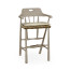 Smokers Style Navajo Sand & Rattan Bar Stool with Cushion