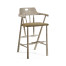 Smokers Style Navajo Sand & Rattan Bar Stool with Cushion