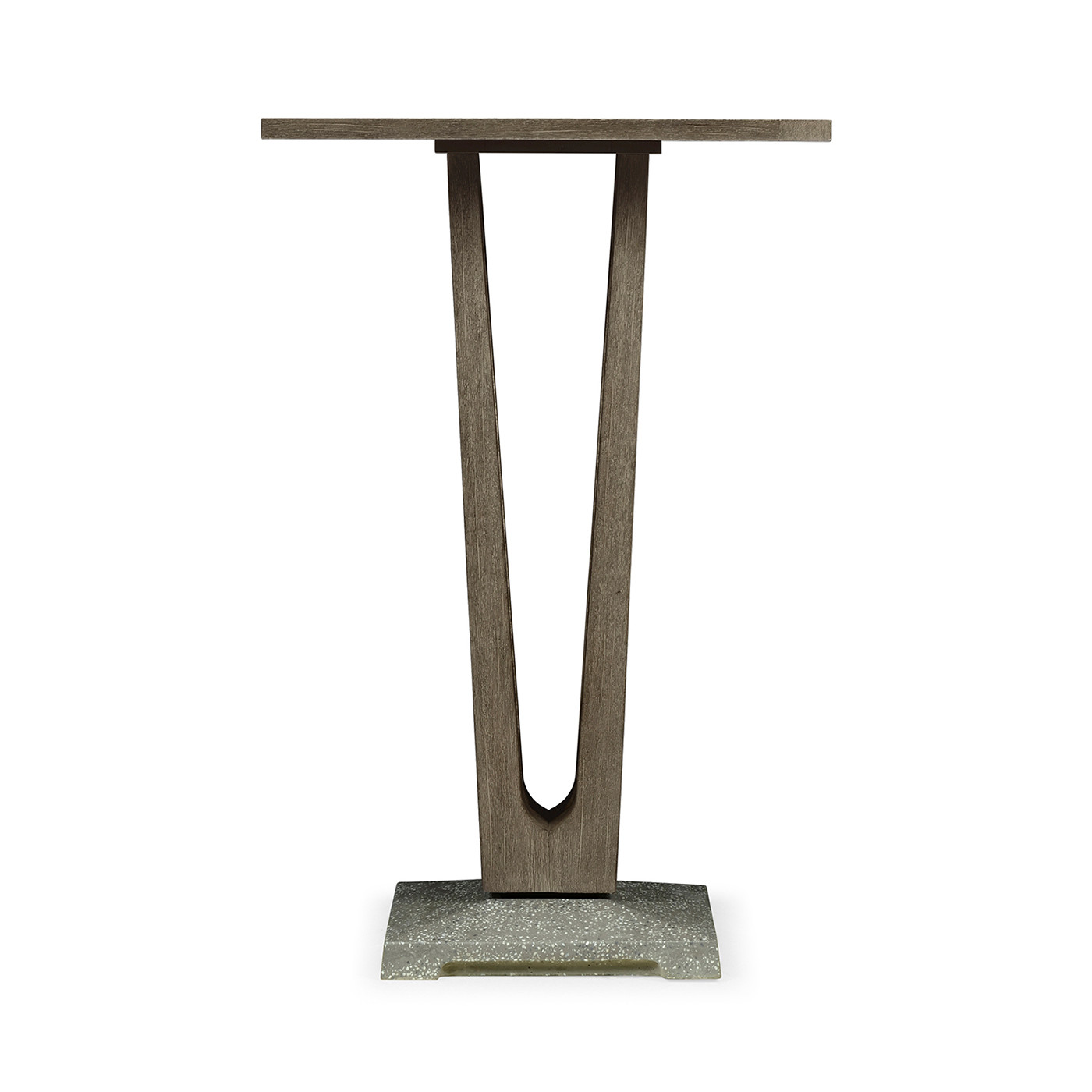 Square Grey Bar Table with a Terrazzo Base 26