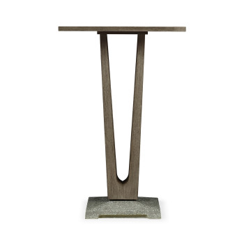 Square Grey Bar Table with a Terrazzo Base 26