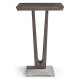 Square Grey Bar Table with a Terrazzo Base 26
