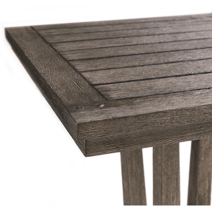 Square Grey Bar Table with a Terrazzo Base 26