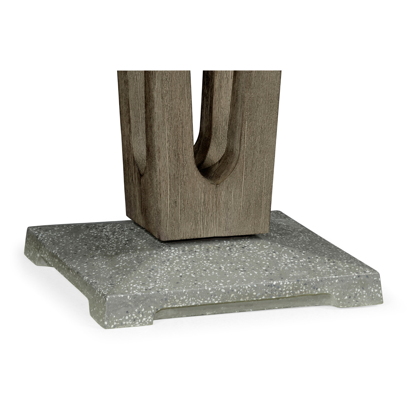 Square Grey Bar Table with a Terrazzo Base 26