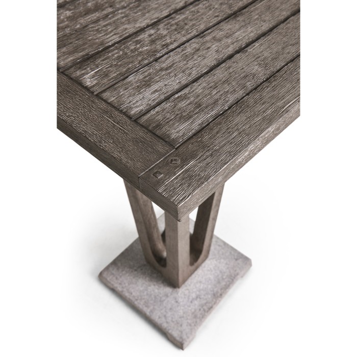 Square Grey Bar Table with a Terrazzo Base 26