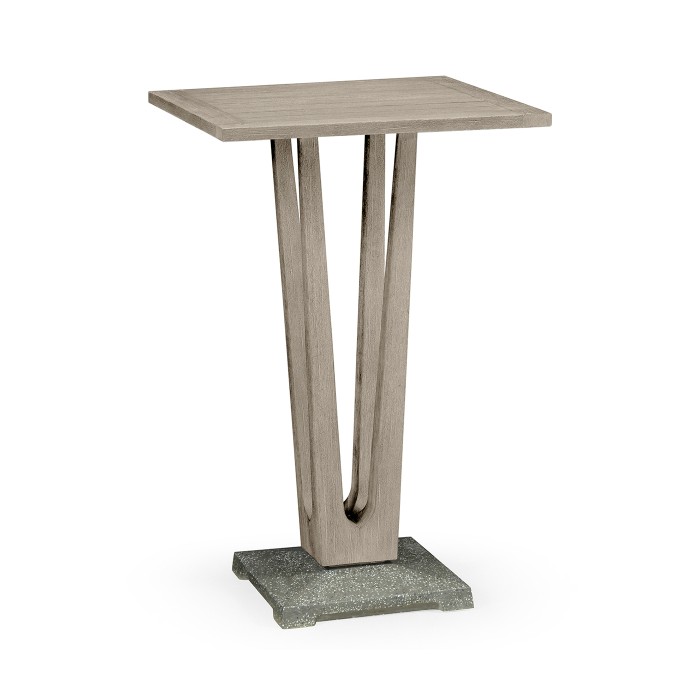 Square Navajo Sand Bar Table with a Terrazzo Base 26