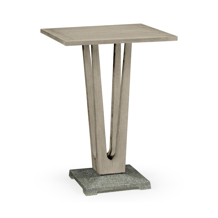 Square Navajo Sand Counter Table with a Terrazzo Base 26