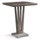 Square Grey Bar Table with a Terrazzo Base 32